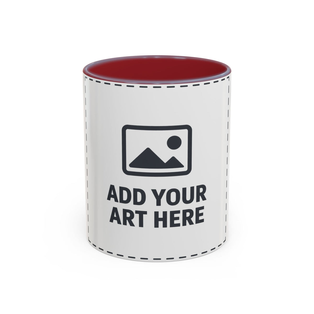 Custom Accent Coffee Mug — Personalized Photo & Text Design (11/15oz)
