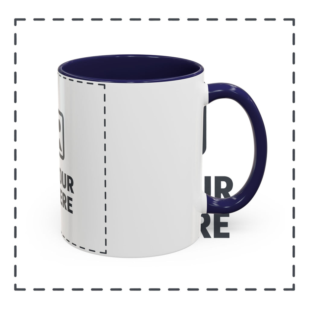 Custom Accent Coffee Mug — Personalized Photo & Text Design (11/15oz)
