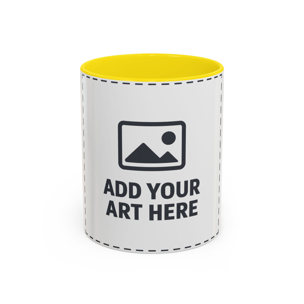 Custom Accent Coffee Mug — Personalized Photo & Text Design (11/15oz)