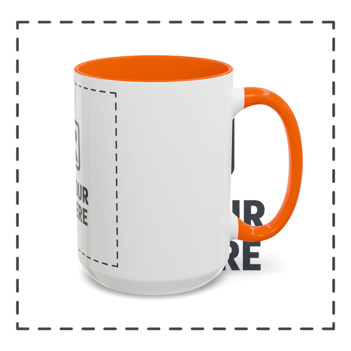 Custom Accent Coffee Mug — Personalized Photo & Text Design (11/15oz)