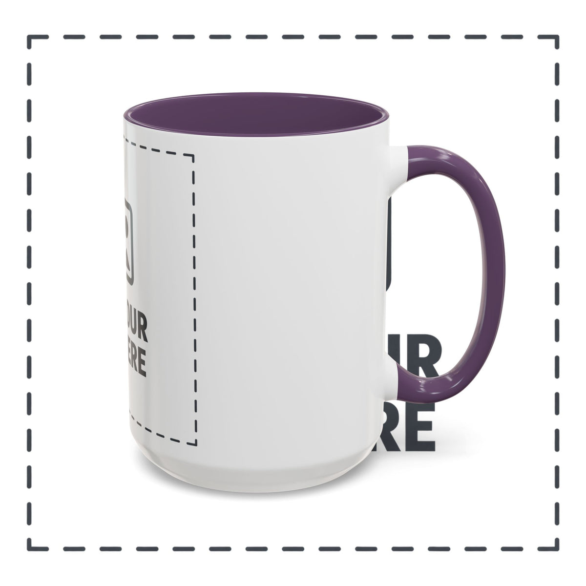 Custom Accent Coffee Mug — Personalized Photo & Text Design (11/15oz)