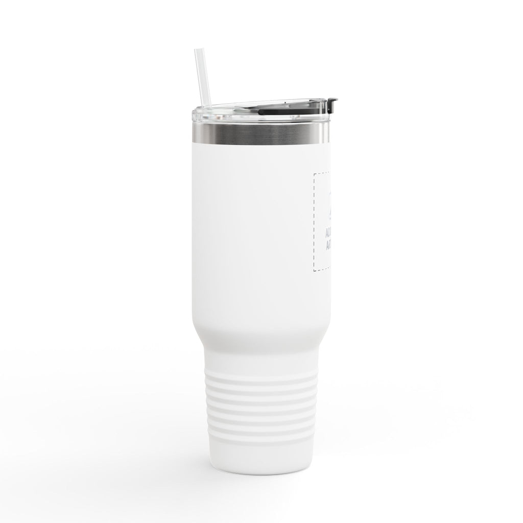 40oz Insulated Travel Mug with Handle — Customizable Double-Wall Tumbler