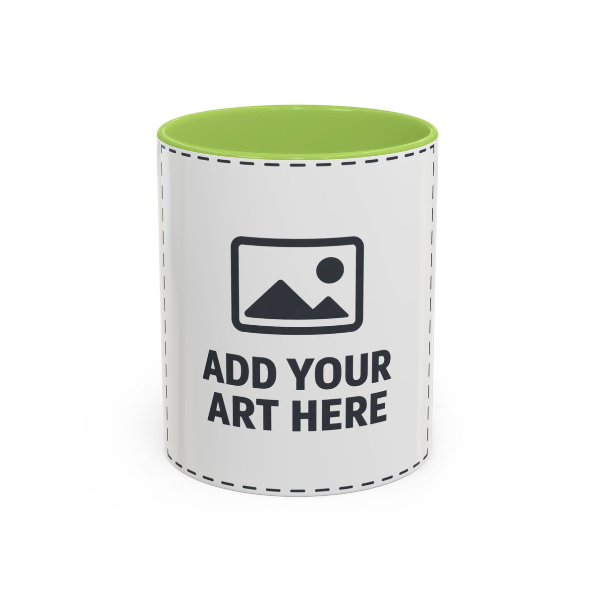 Custom Accent Coffee Mug — Personalized Photo & Text Design (11/15oz)