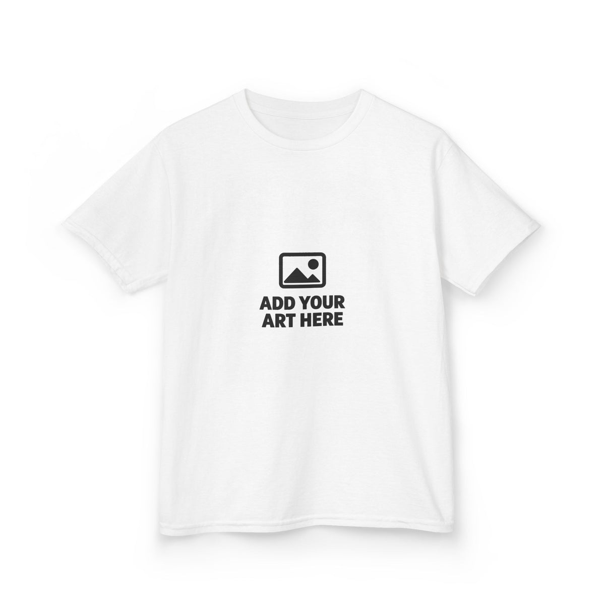 Kids Tee — Customizable Add Your Art Here Youth T‑Shirt