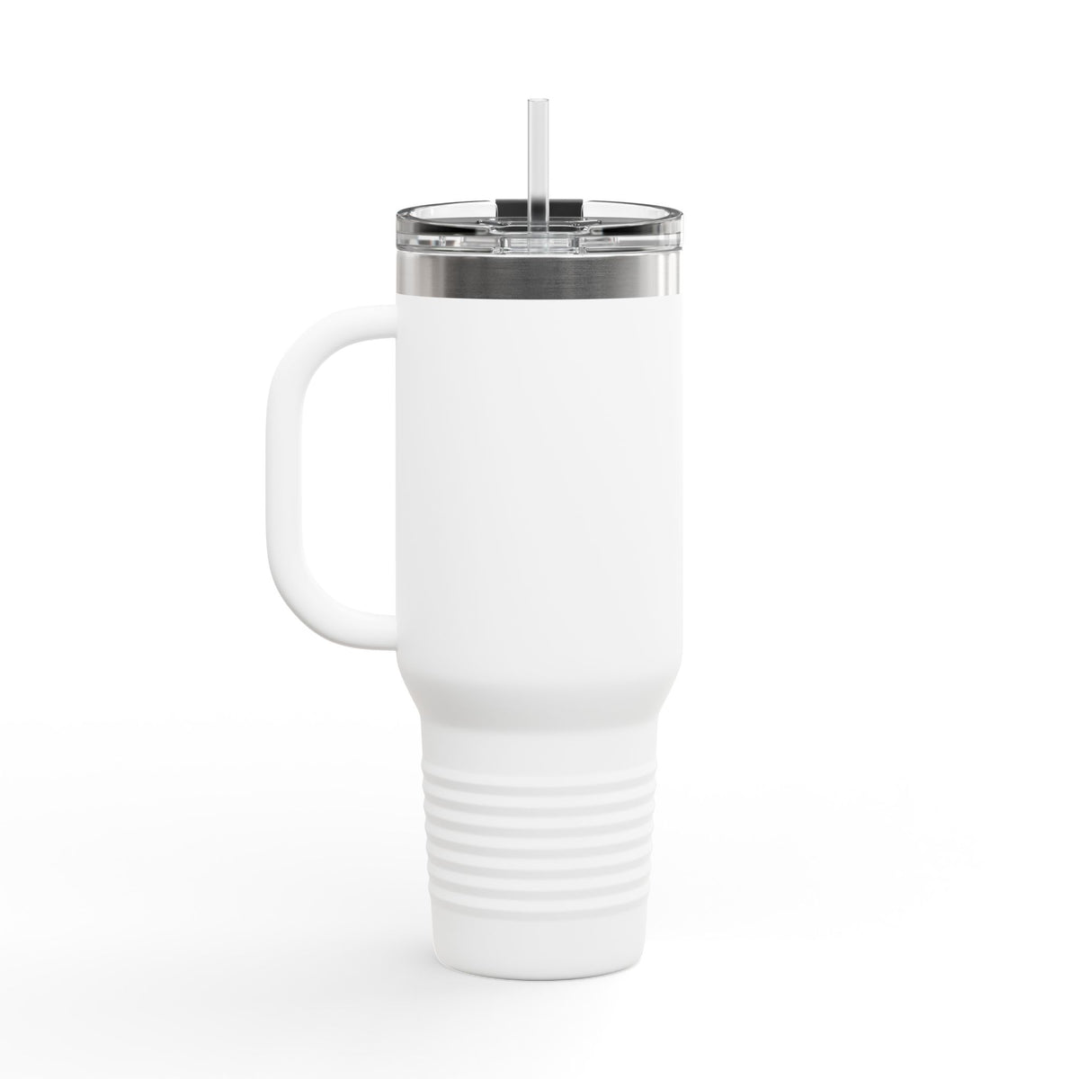 40oz Insulated Travel Mug with Handle — Customizable Double-Wall Tumbler