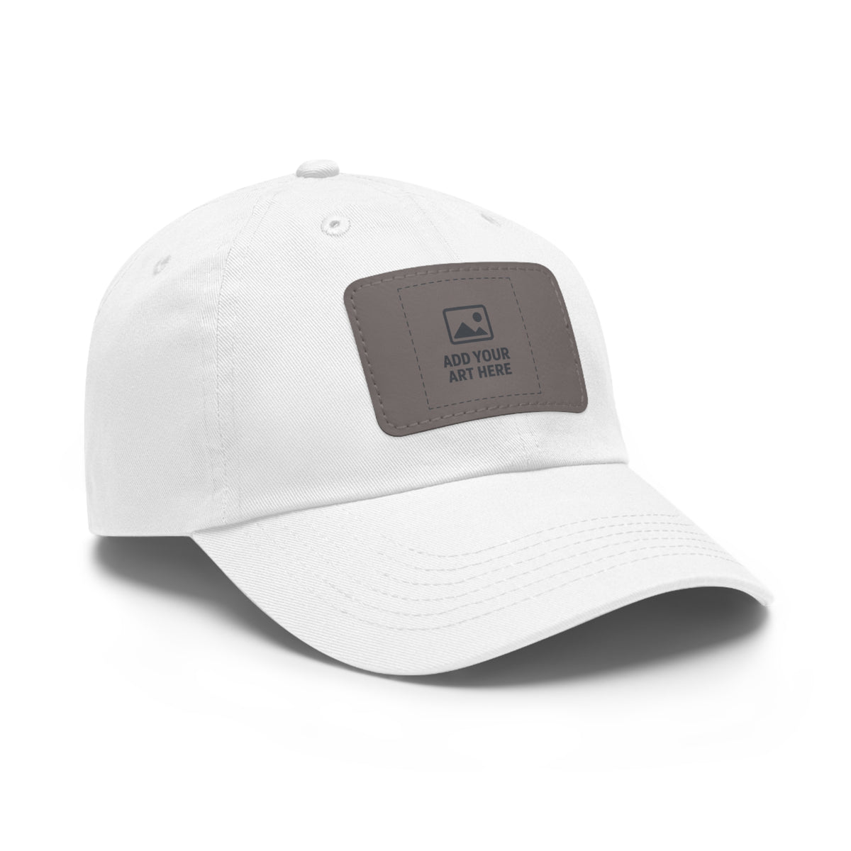 Dad Hat with Custom Leather Patch