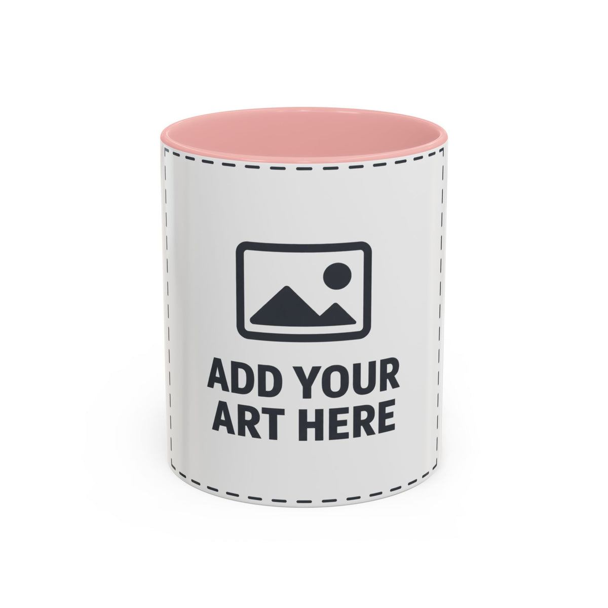 Custom Accent Coffee Mug — Personalized Photo & Text Design (11/15oz)