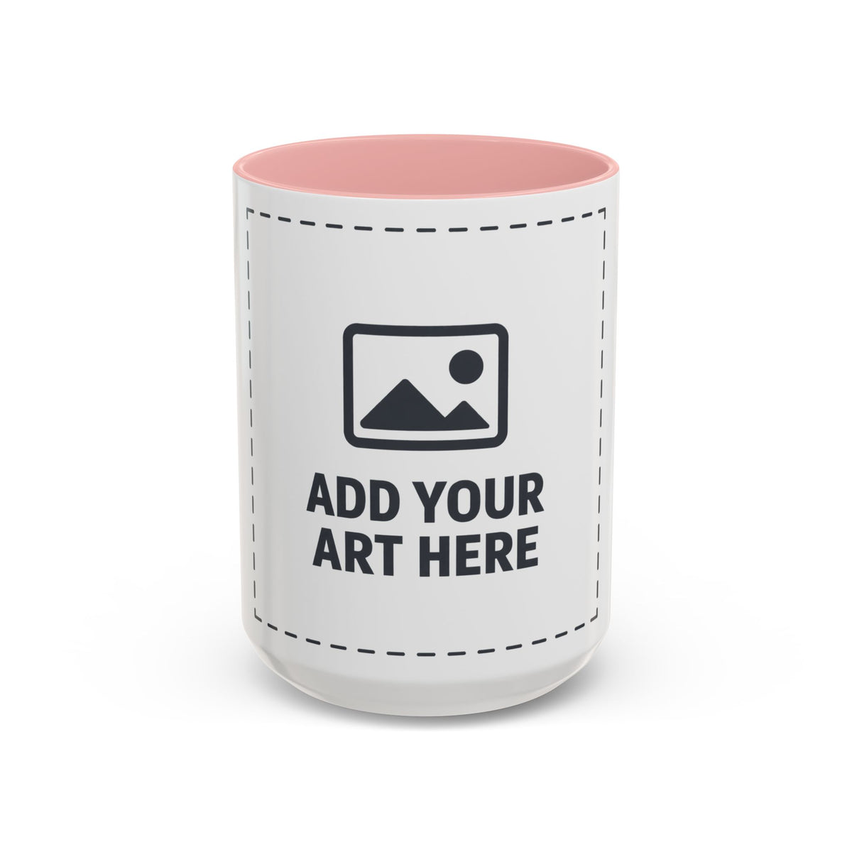 Custom Accent Coffee Mug — Personalized Photo & Text Design (11/15oz)