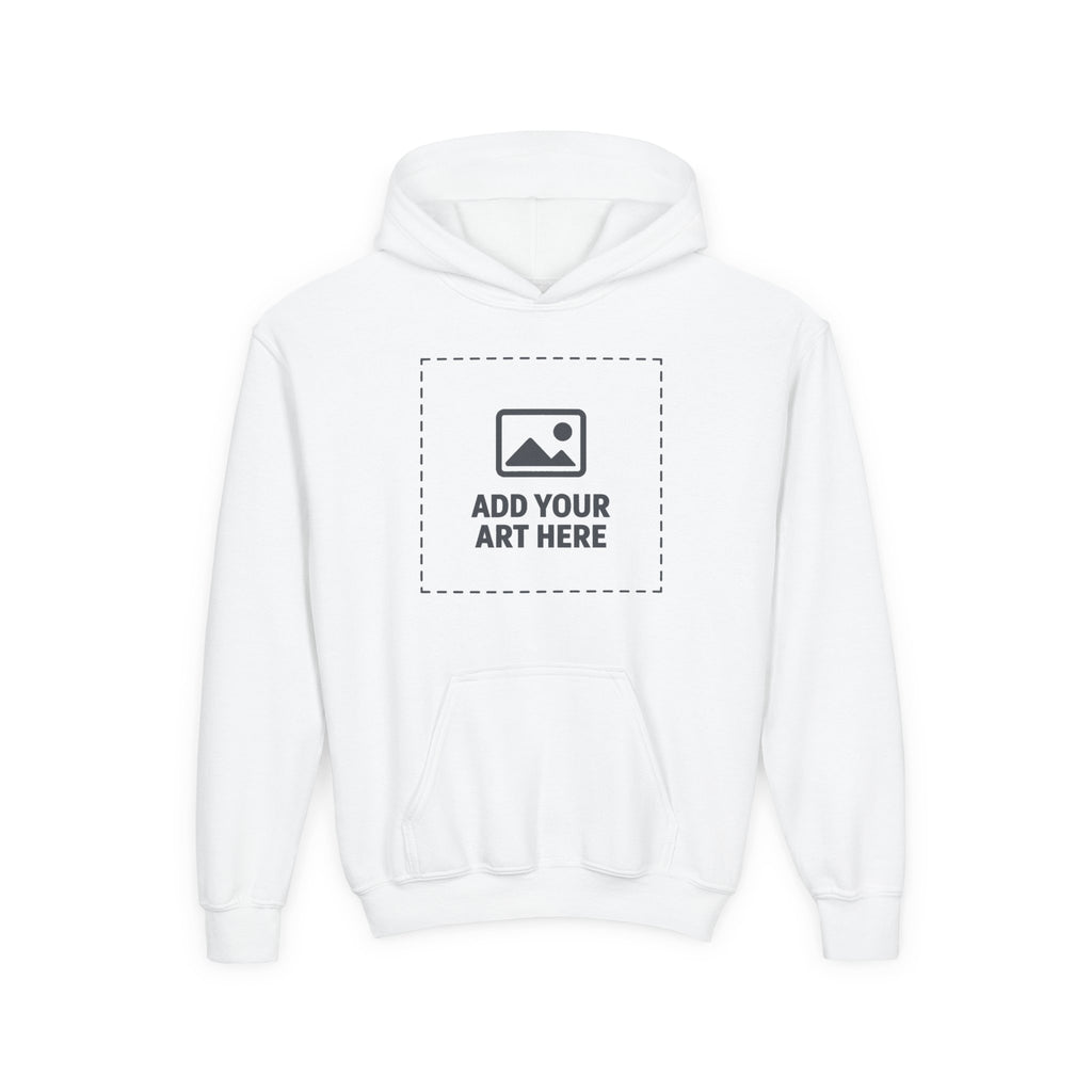 Youth Customizable Hoodie - Add Your Art Here Print