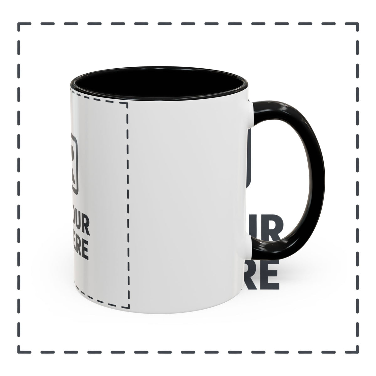 Custom Accent Coffee Mug — Personalized Photo & Text Design (11/15oz)