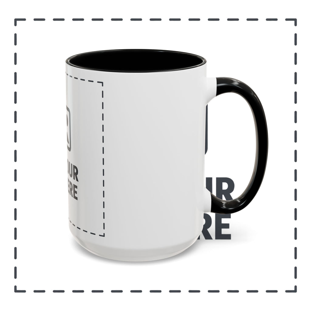 Custom Accent Coffee Mug — Personalized Photo & Text Design (11/15oz)