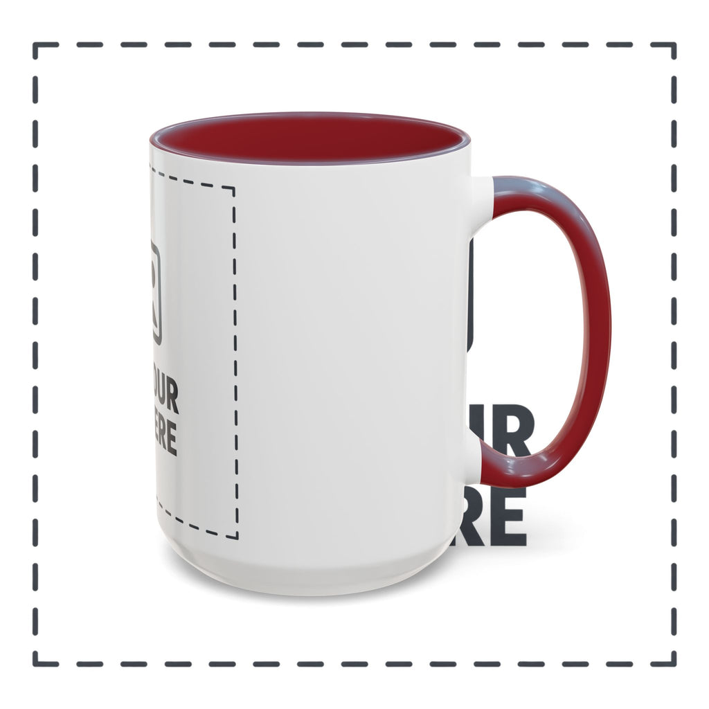 Custom Accent Coffee Mug — Personalized Photo & Text Design (11/15oz)