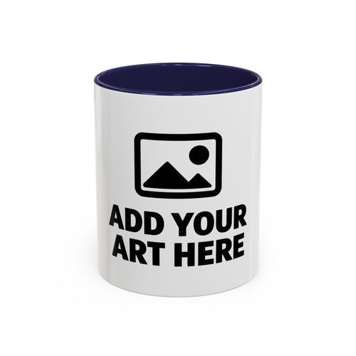 Custom Accent Coffee Mug — Personalized Photo & Text Design (11/15oz)
