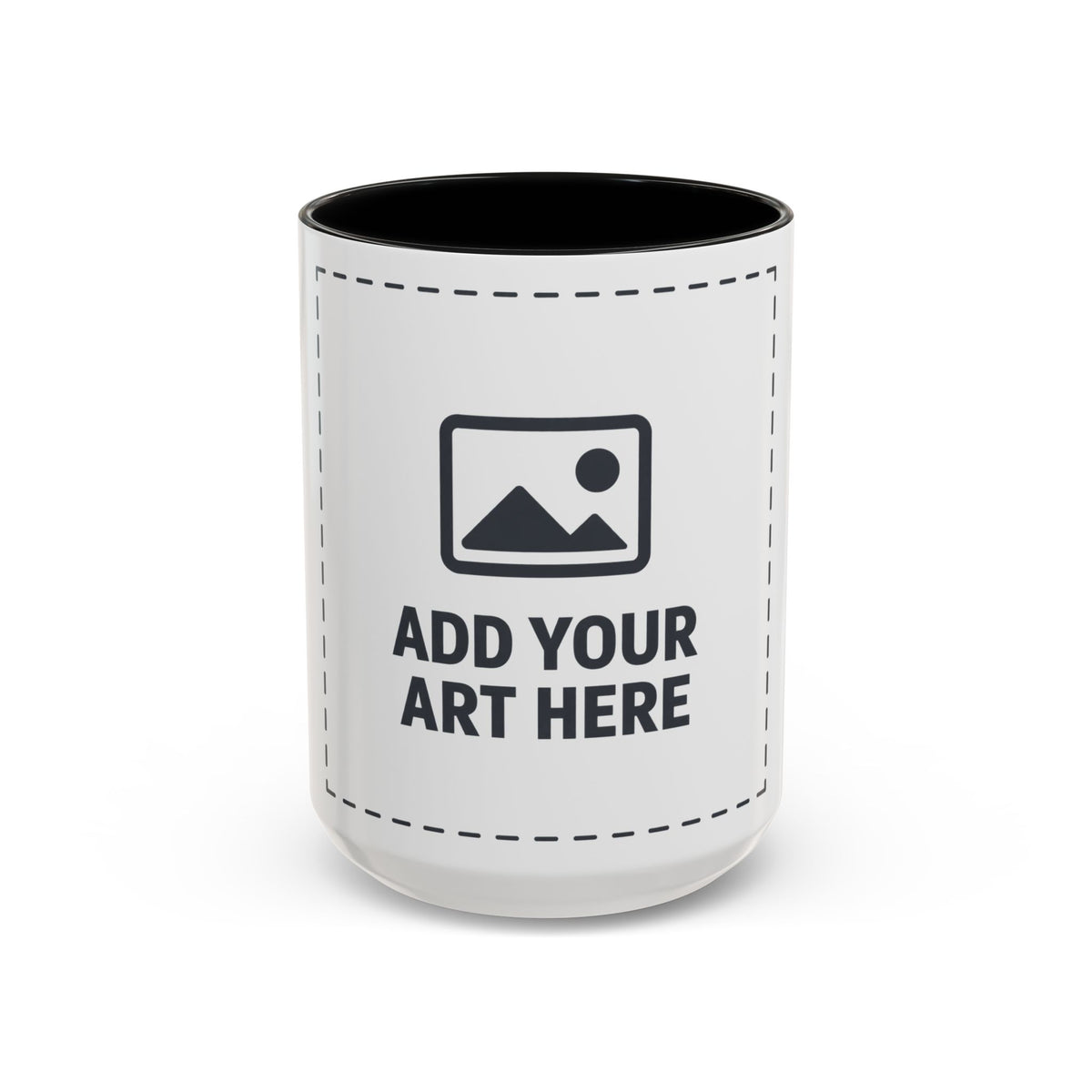 Custom Accent Coffee Mug — Personalized Photo & Text Design (11/15oz)