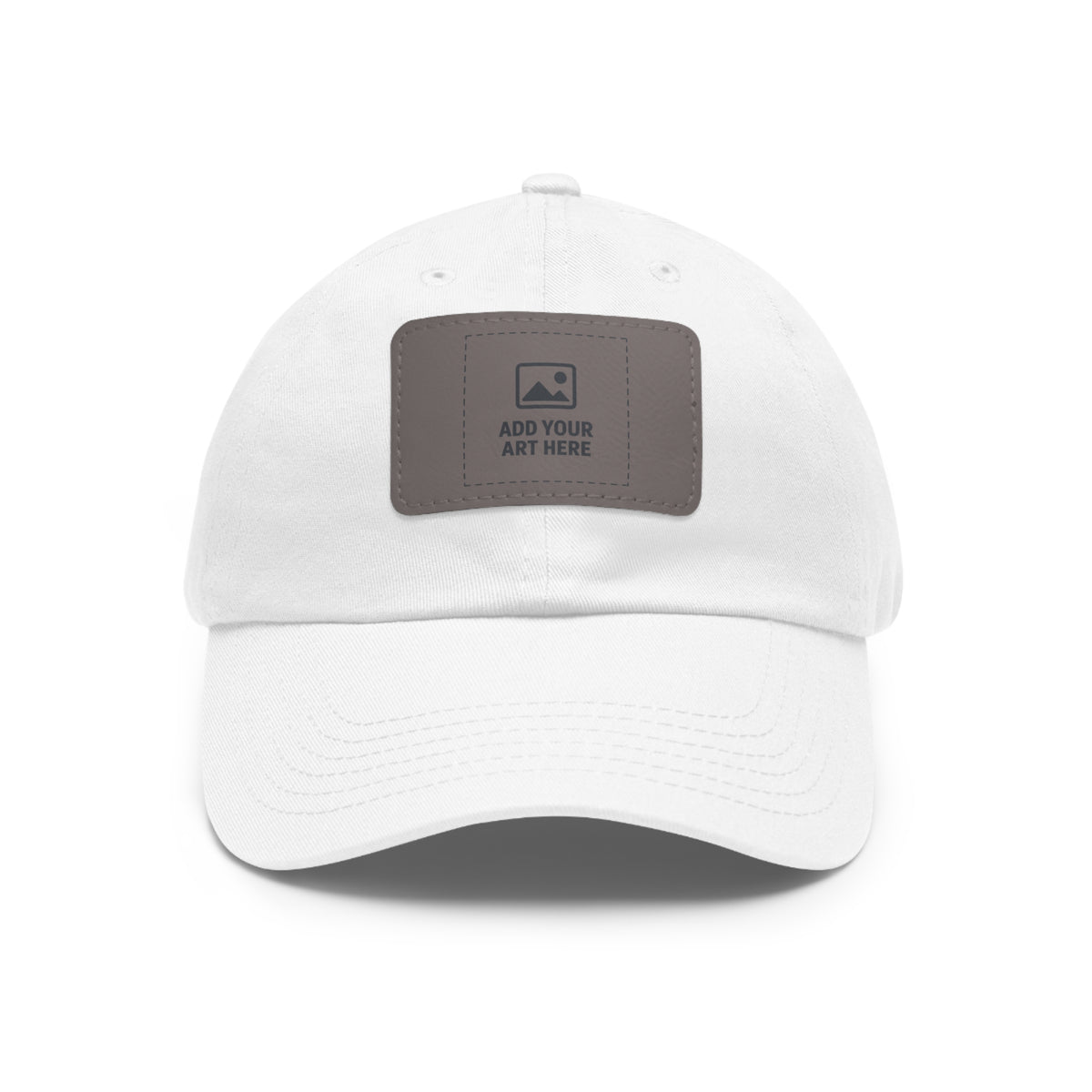 Dad Hat with Custom Leather Patch