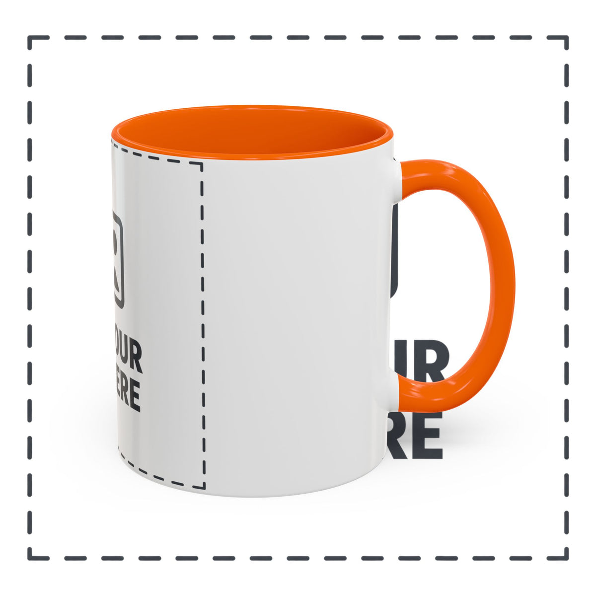 Custom Accent Coffee Mug — Personalized Photo & Text Design (11/15oz)
