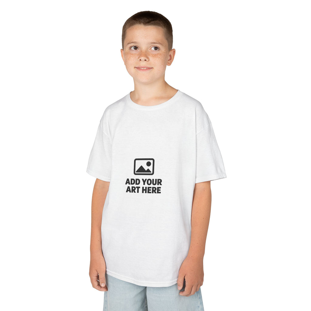 Kids Tee — Customizable Add Your Art Here Youth T‑Shirt