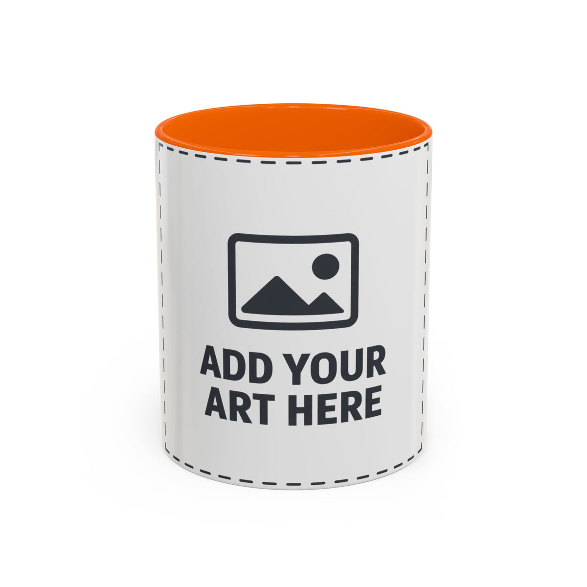 Custom Accent Coffee Mug — Personalized Photo & Text Design (11/15oz)