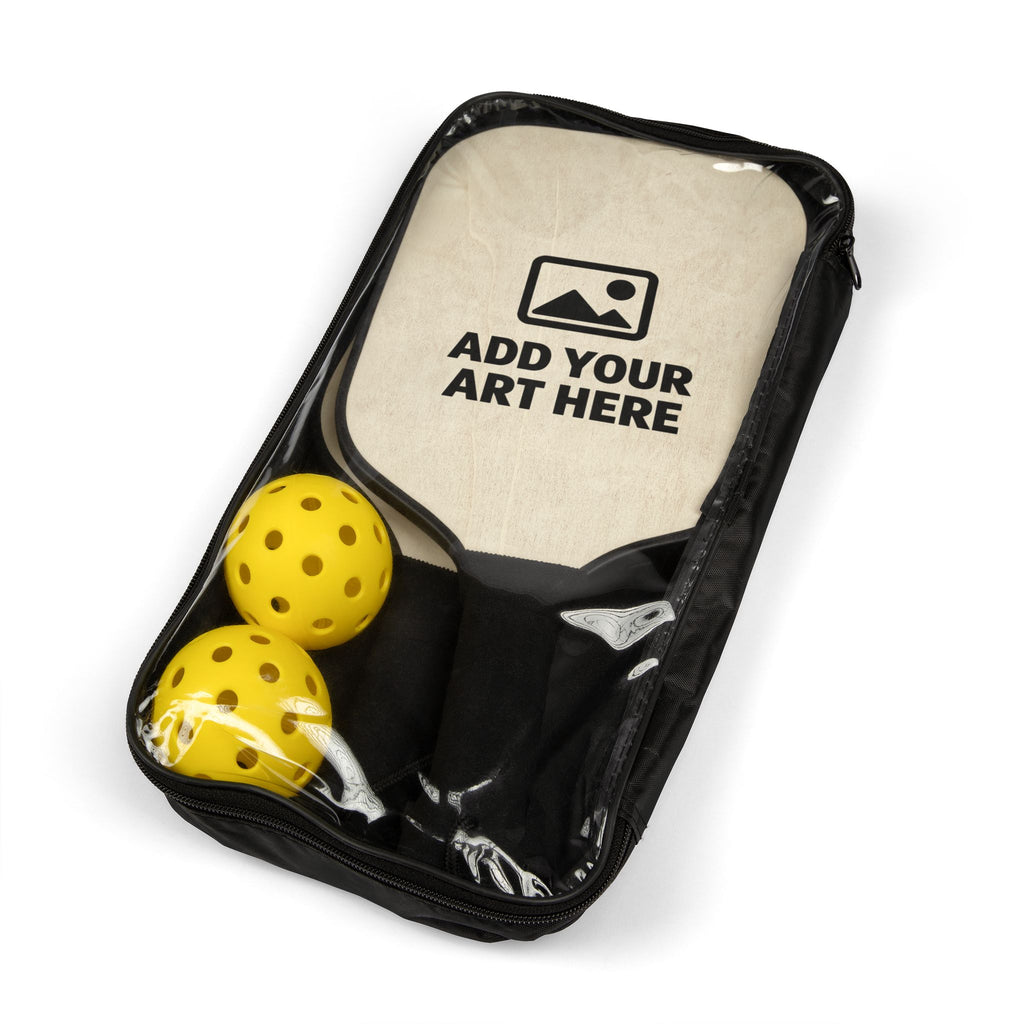 Custom Pickleball Paddle Set — Personalized Pickleball Kit with Two Paddles & Balls