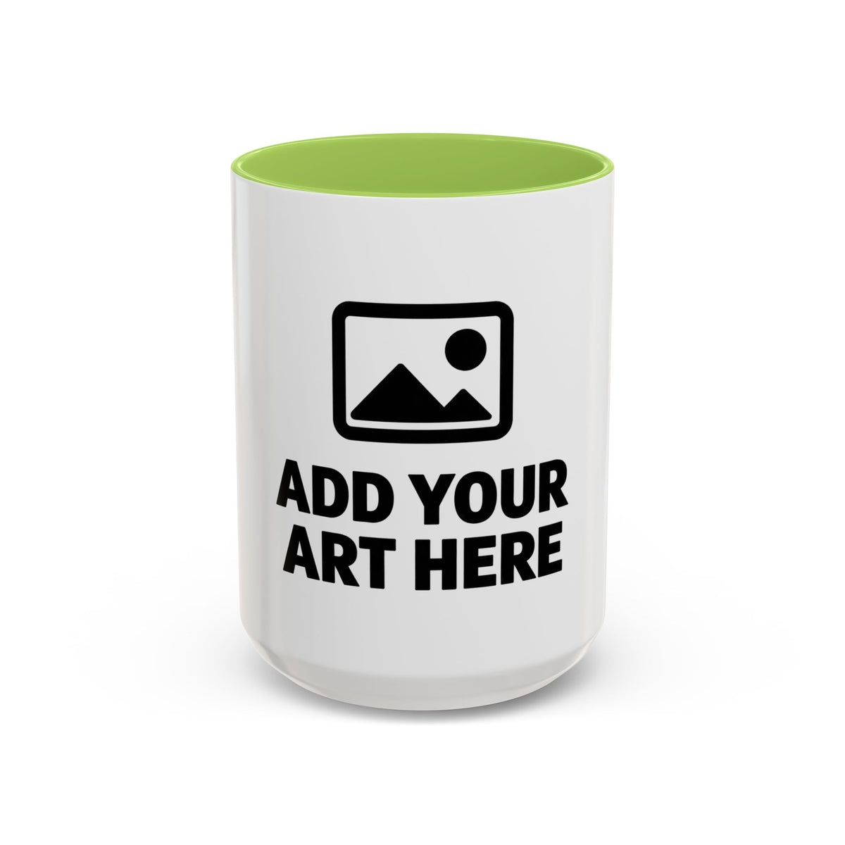 Custom Accent Coffee Mug — Personalized Photo & Text Design (11/15oz)
