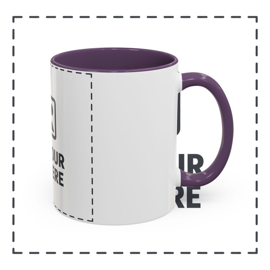 Custom Accent Coffee Mug — Personalized Photo & Text Design (11/15oz)