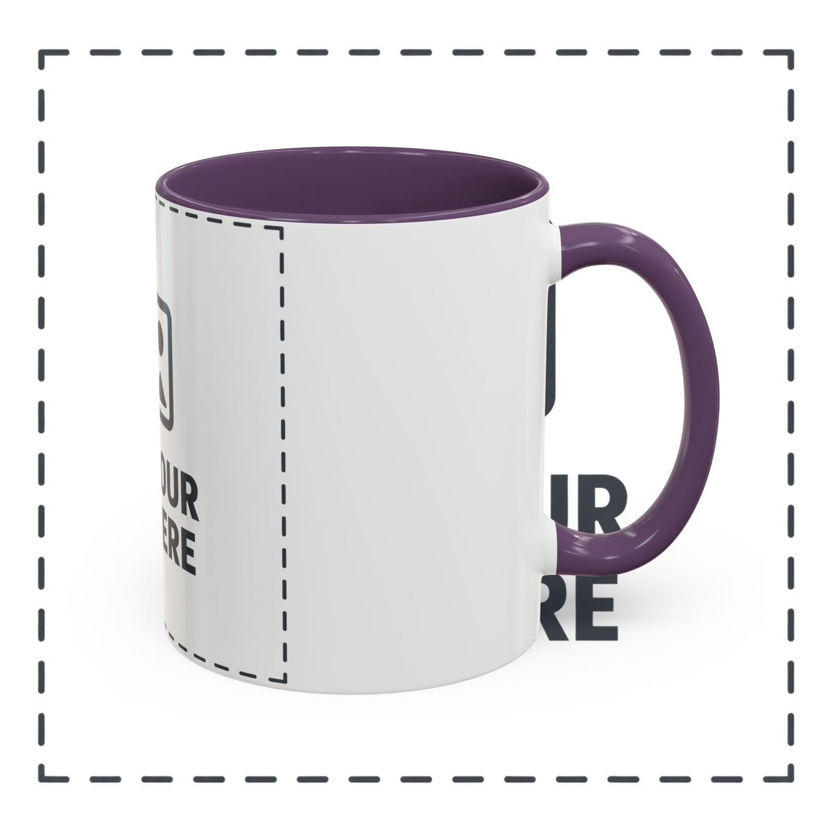 Custom Accent Coffee Mug — Personalized Photo & Text Design (11/15oz)