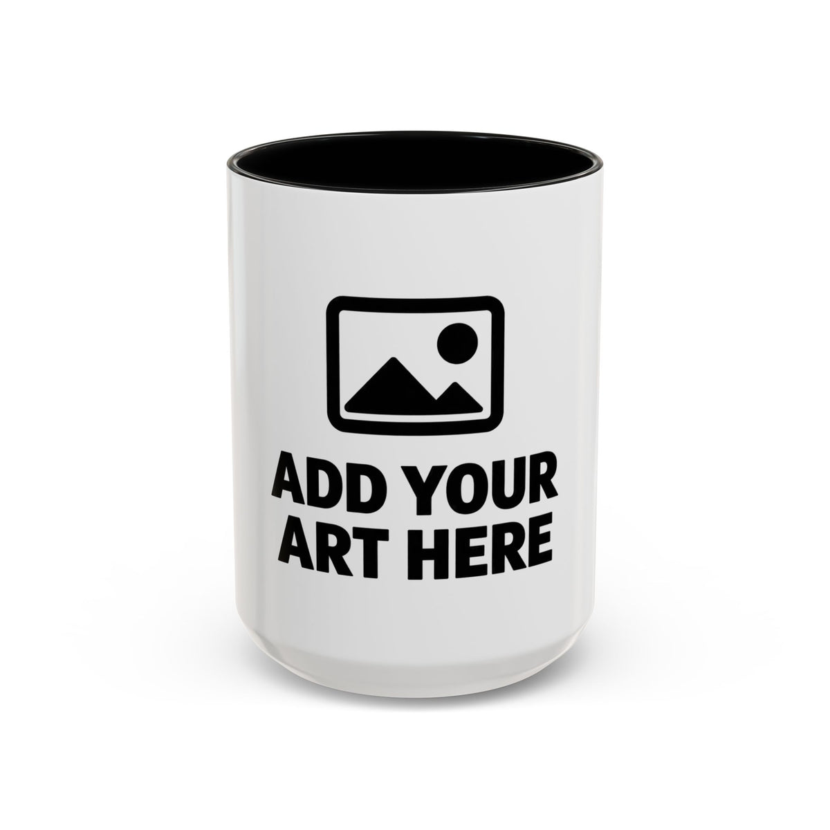 Custom Accent Coffee Mug — Personalized Photo & Text Design (11/15oz)