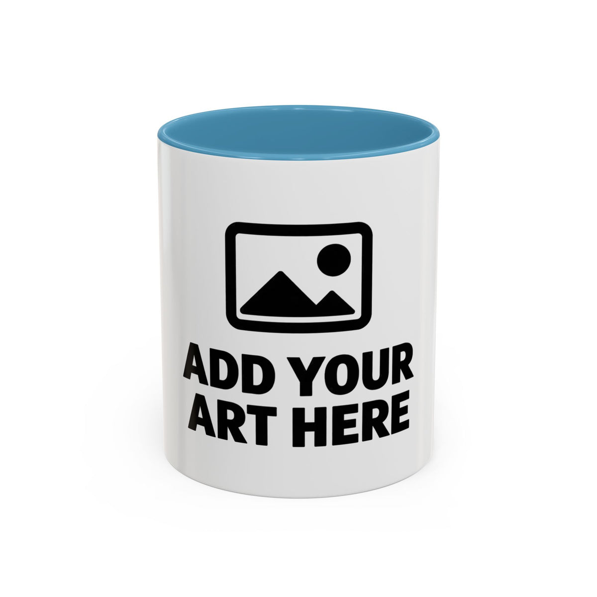 Custom Accent Coffee Mug — Personalized Photo & Text Design (11/15oz)