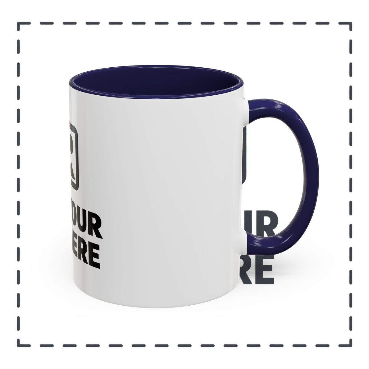 Custom Accent Coffee Mug — Personalized Photo & Text Design (11/15oz)