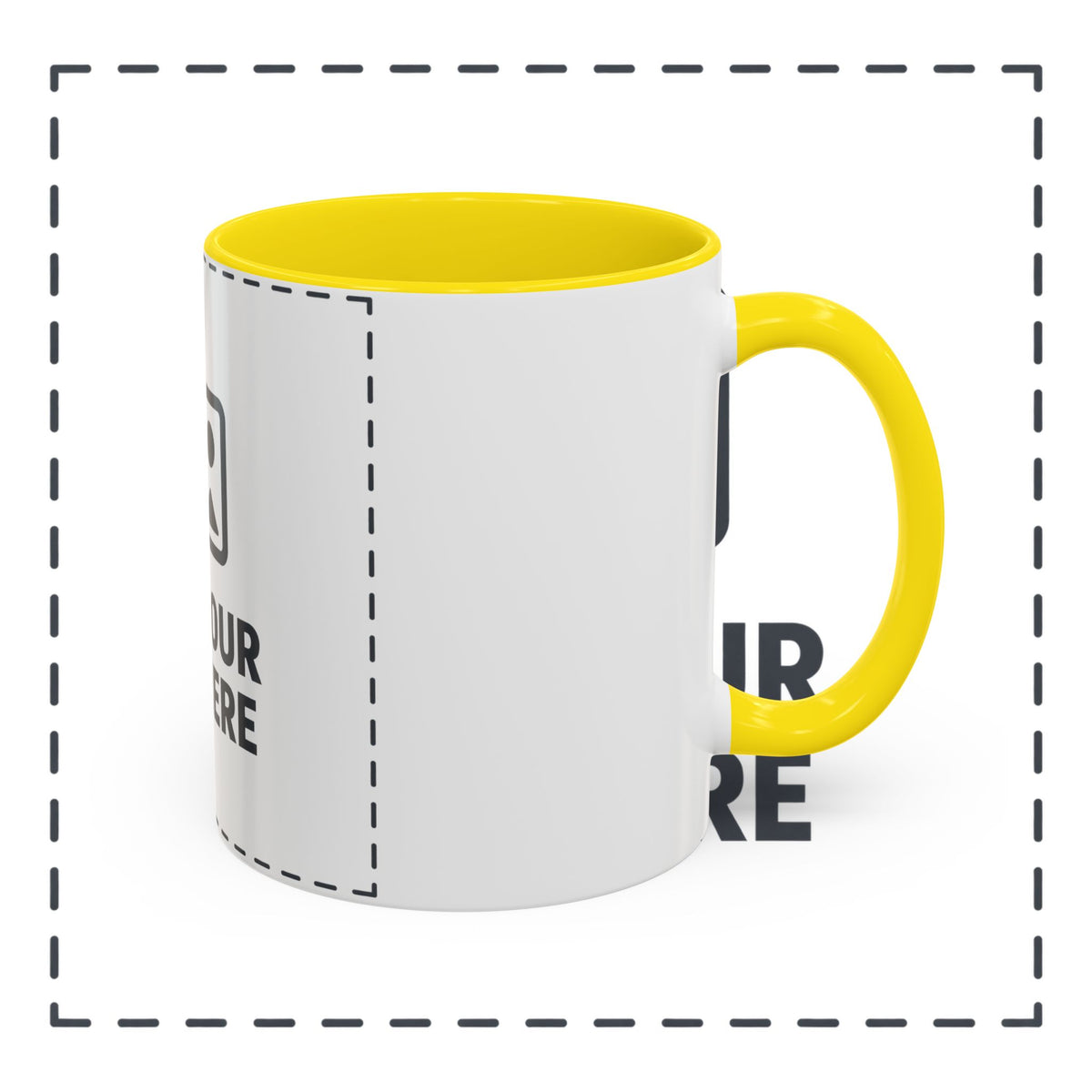 Custom Accent Coffee Mug — Personalized Photo & Text Design (11/15oz)
