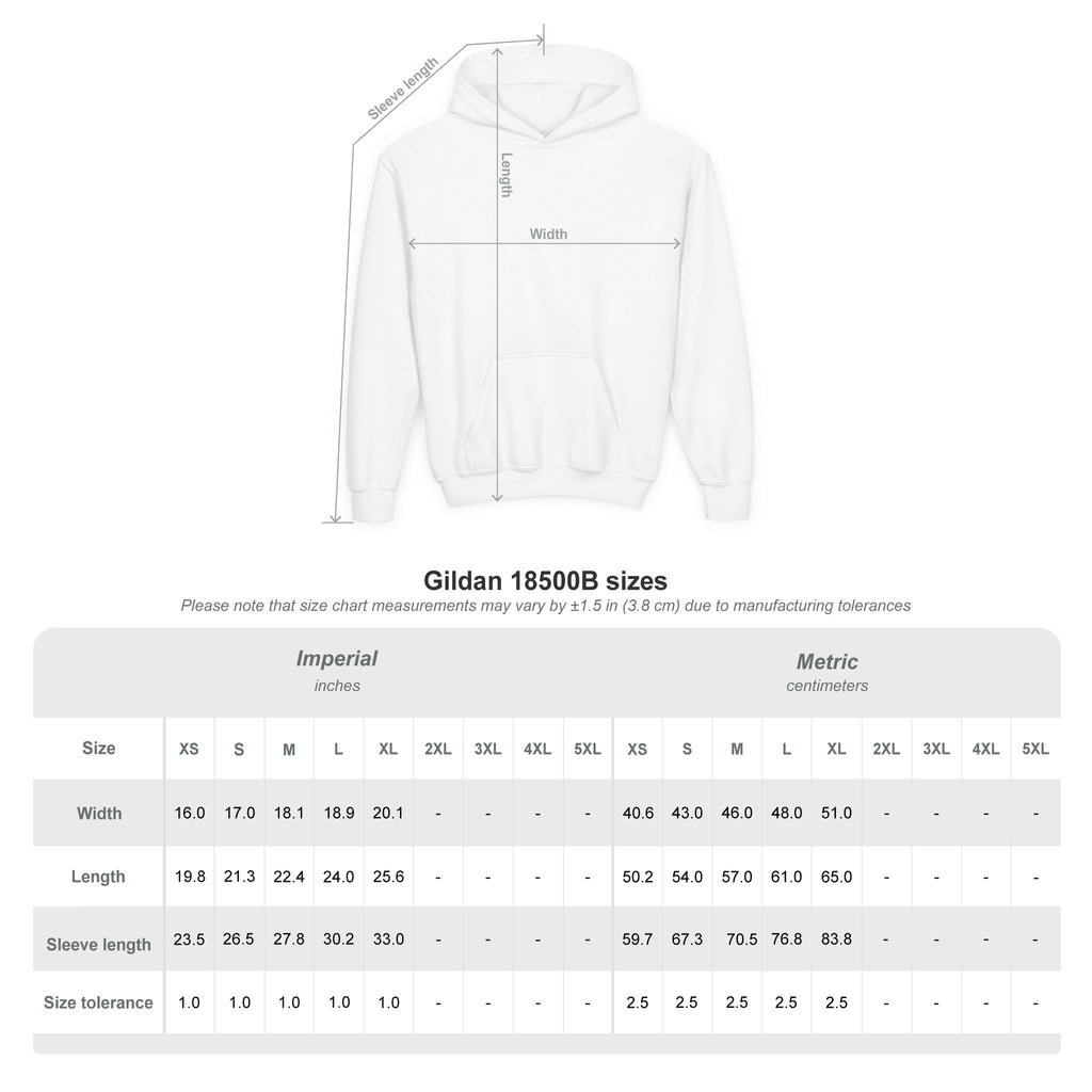 Youth Customizable Hoodie - Add Your Art Here Print