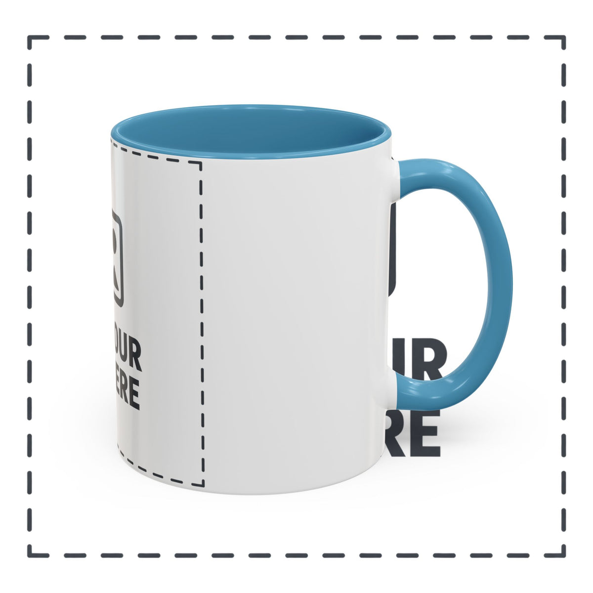 Custom Accent Coffee Mug — Personalized Photo & Text Design (11/15oz)