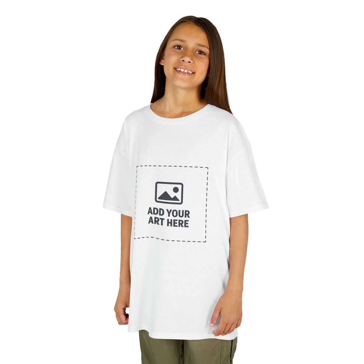 Kids Graphic Tee — Customizable Add Your Art Here Design