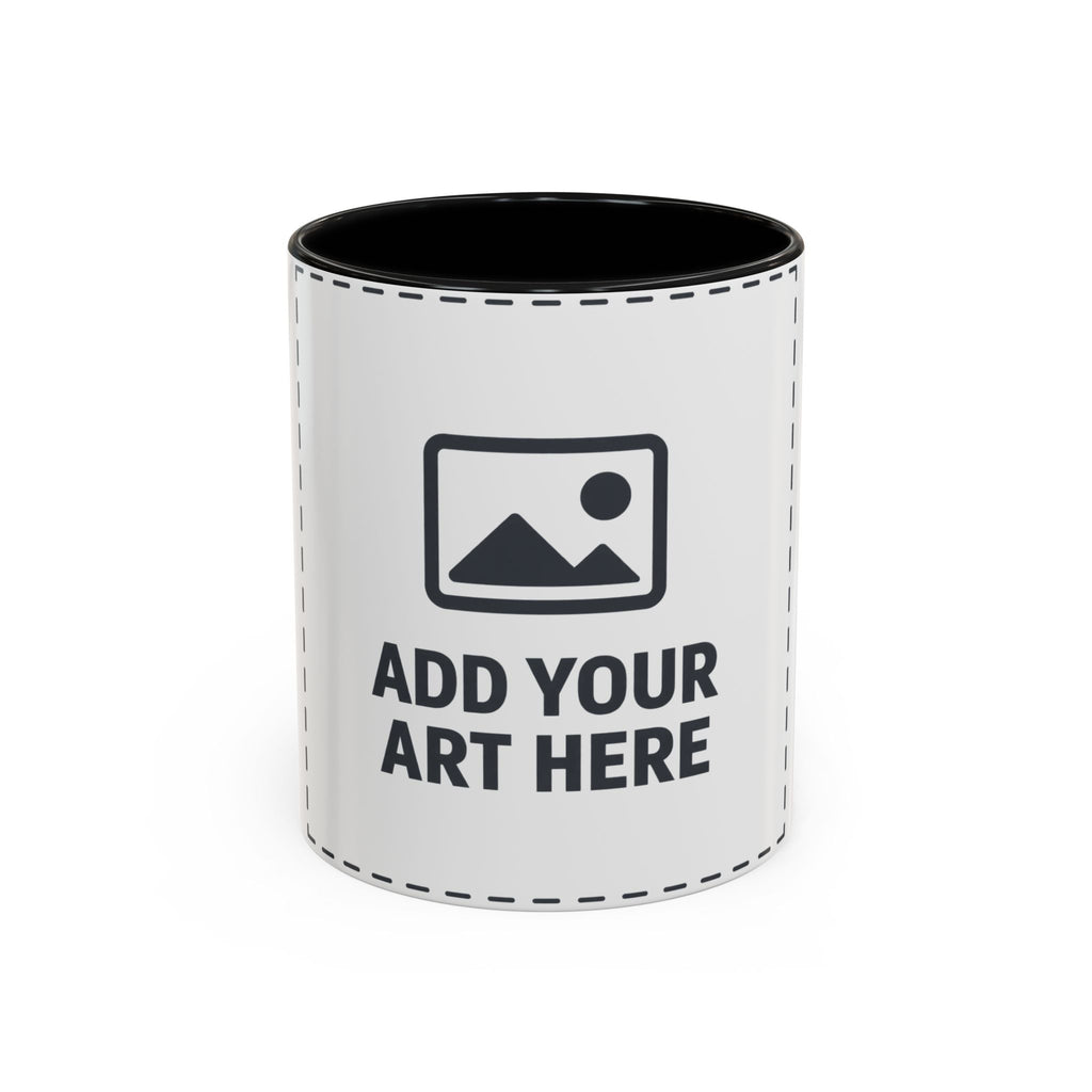 Custom Accent Coffee Mug — Personalized Photo & Text Design (11/15oz)
