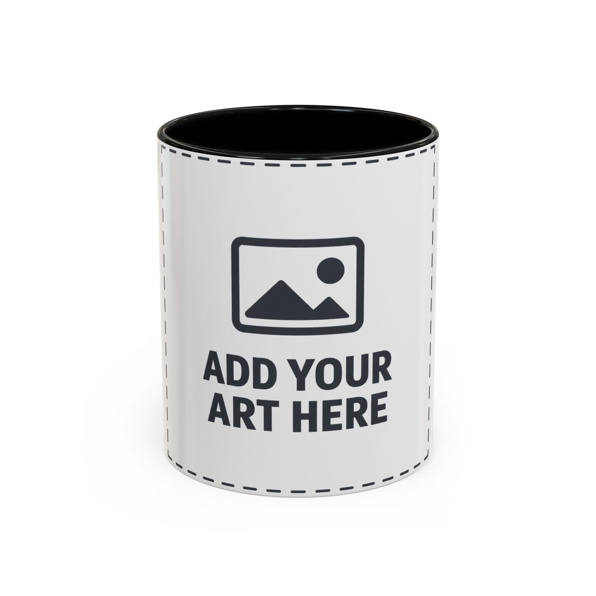 Custom Accent Coffee Mug — Personalized Photo & Text Design (11/15oz)