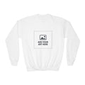 Youth Crewneck Sweatshirt - Customizable Add Your Art Here Graphic
