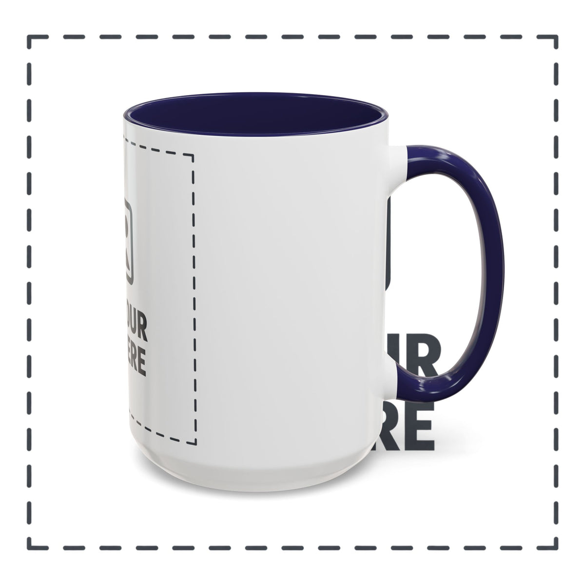 Custom Accent Coffee Mug — Personalized Photo & Text Design (11/15oz)