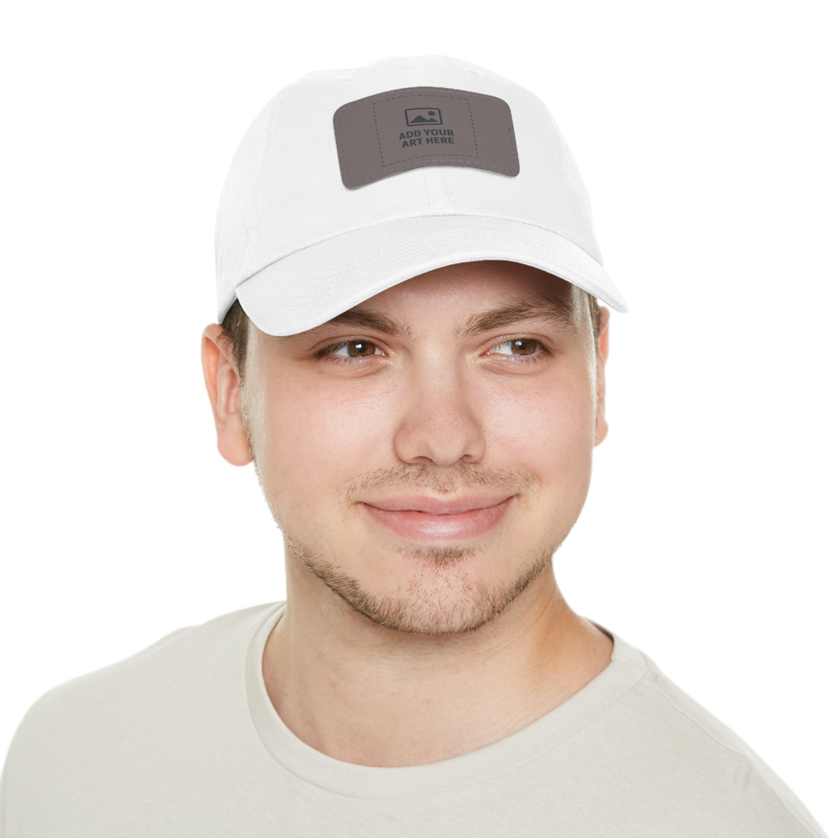 Dad Hat with Custom Leather Patch