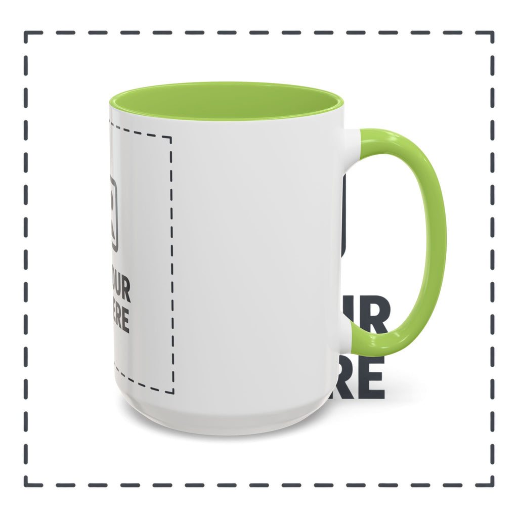 Custom Accent Coffee Mug — Personalized Photo & Text Design (11/15oz)