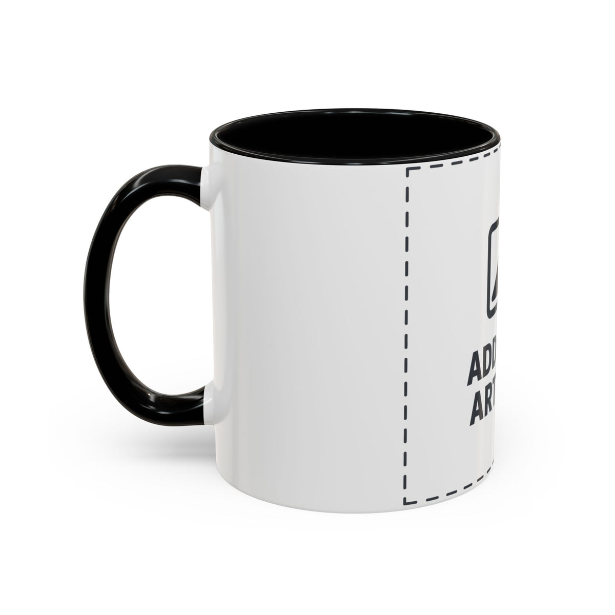Custom Accent Coffee Mug — Personalized Photo & Text Design (11/15oz)