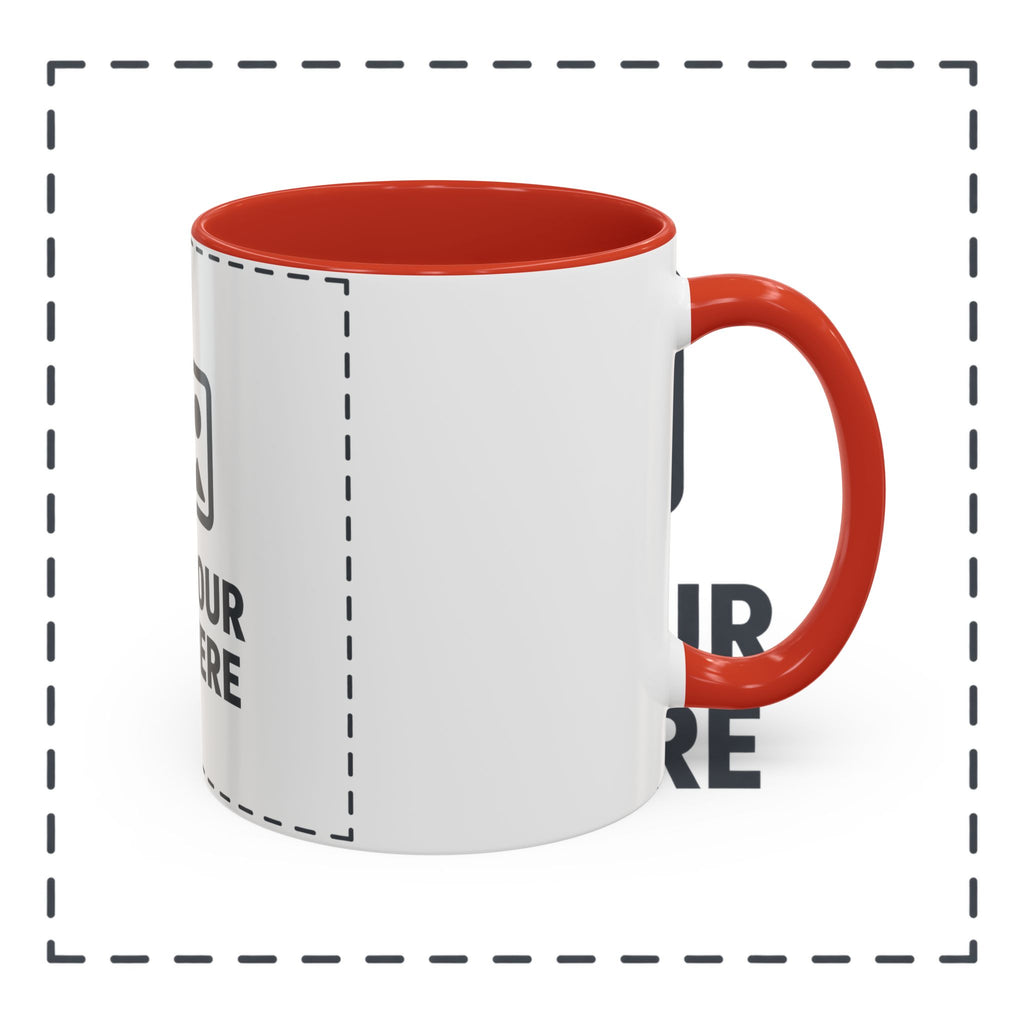 Custom Accent Coffee Mug — Personalized Photo & Text Design (11/15oz)