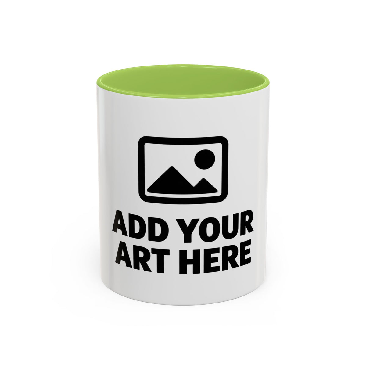 Custom Accent Coffee Mug — Personalized Photo & Text Design (11/15oz)