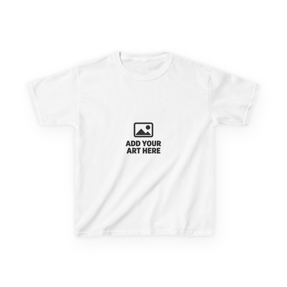 Kids Tee — Customizable Add Your Art Here Youth T‑Shirt
