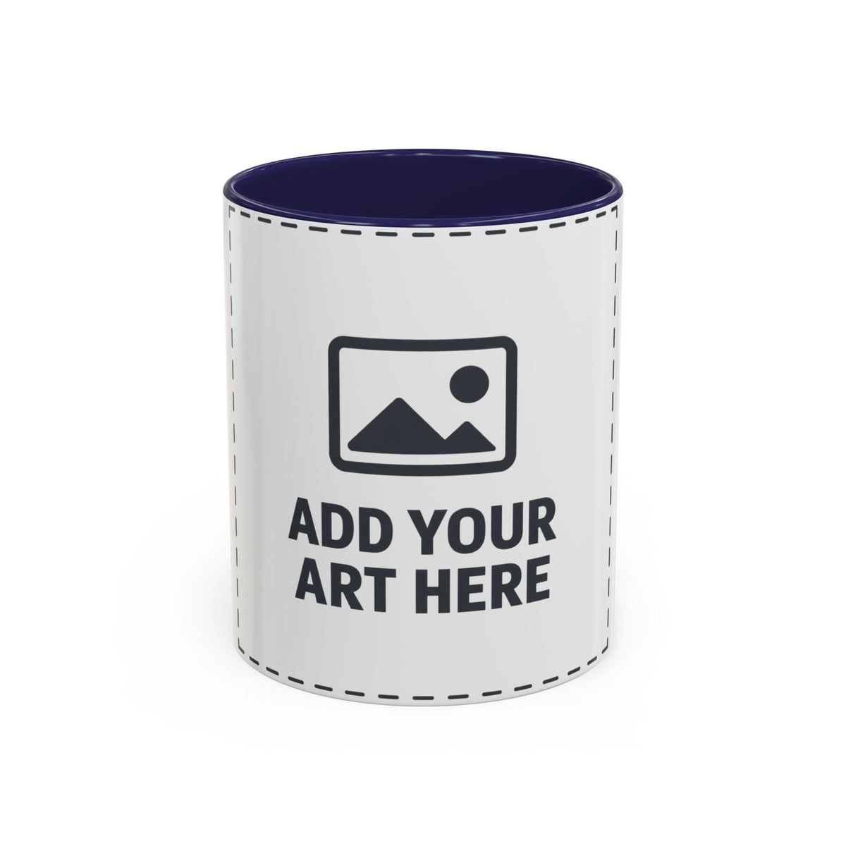 Custom Accent Coffee Mug — Personalized Photo & Text Design (11/15oz)