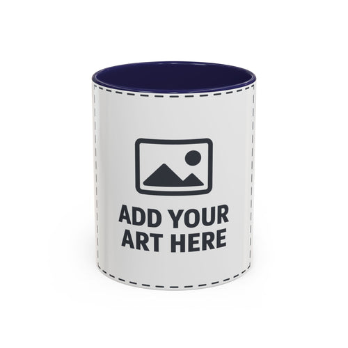 Custom Accent Coffee Mug — Personalized Photo & Text Design (11/15oz)