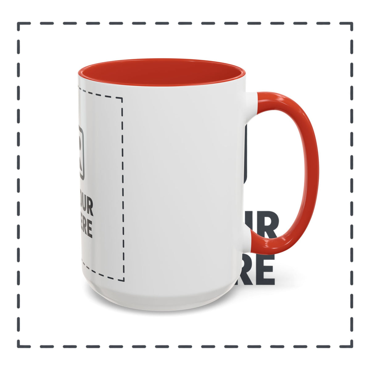 Custom Accent Coffee Mug — Personalized Photo & Text Design (11/15oz)