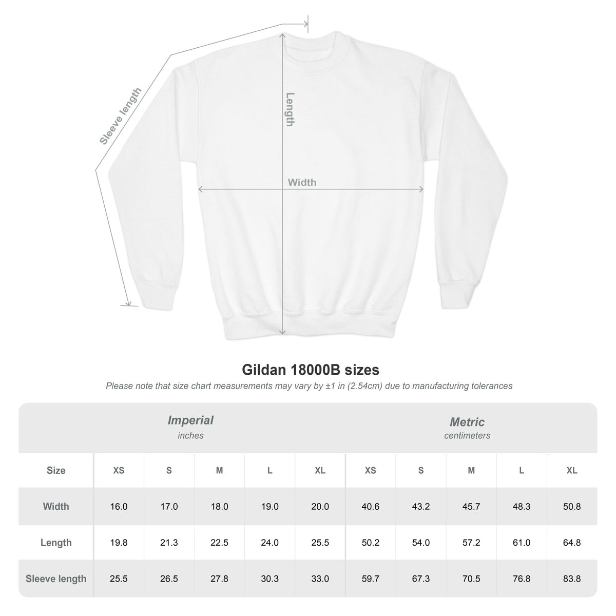 Youth Crewneck Sweatshirt - Customizable Add Your Art Here Graphic