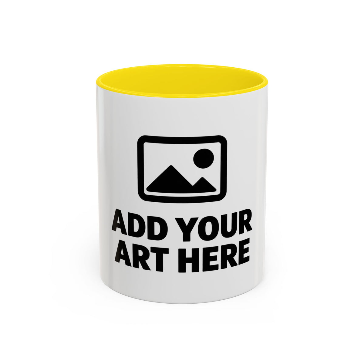 Custom Accent Coffee Mug — Personalized Photo & Text Design (11/15oz)