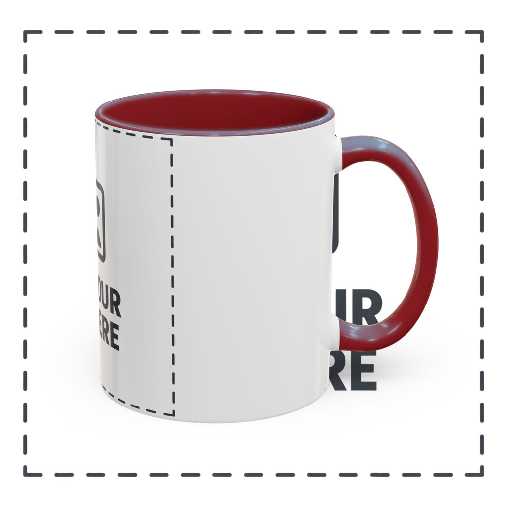 Custom Accent Coffee Mug — Personalized Photo & Text Design (11/15oz)