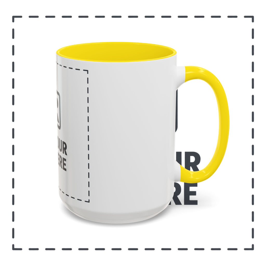 Custom Accent Coffee Mug — Personalized Photo & Text Design (11/15oz)
